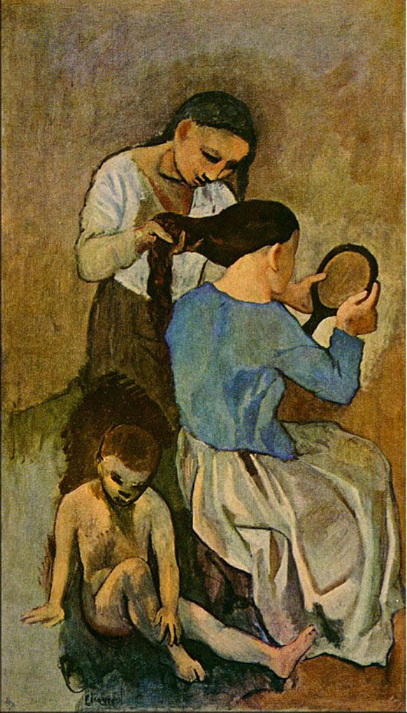 Pablo Picasso La Coiffure Spring 1906 oil painting reproduction