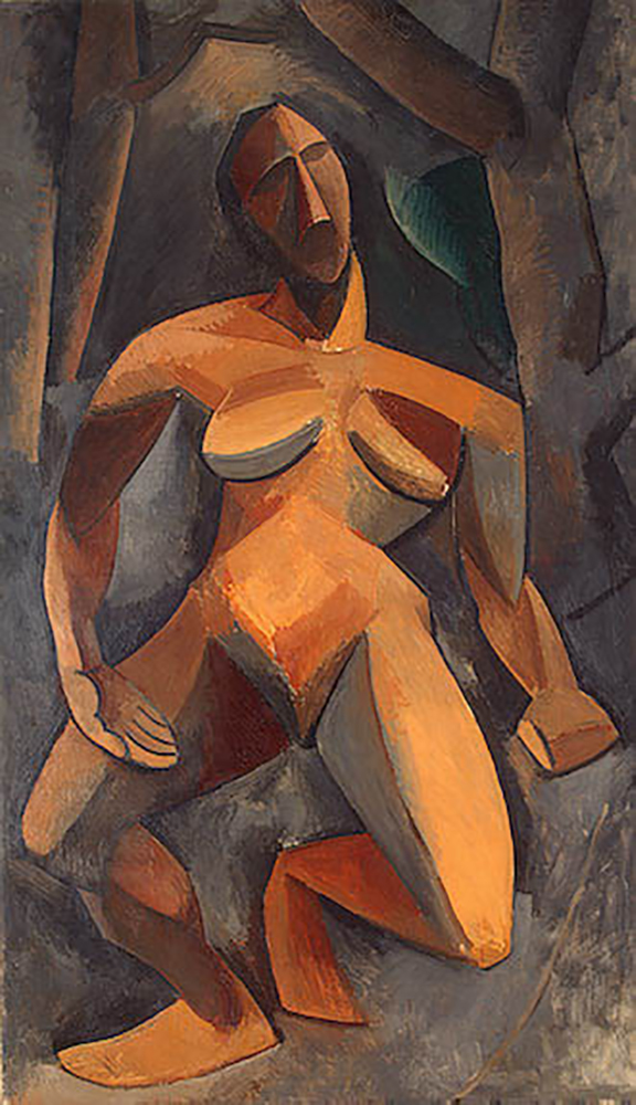 Pablo Picasso La dríade (Nu dans une forêt) Fall 1908 oil painting reproduction