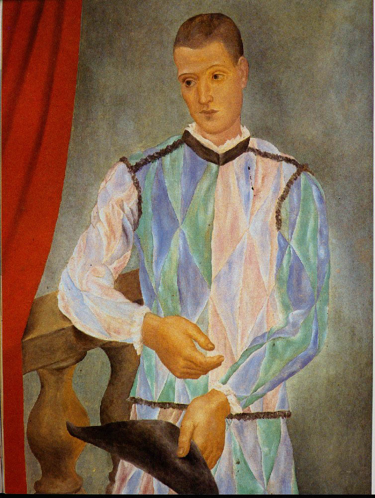 Pablo Picasso L'arlequin de Barcelone 1917 oil painting reproduction