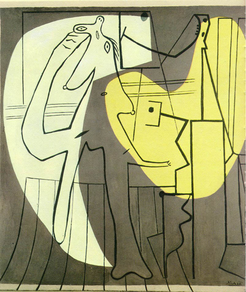 Pablo Picasso Le peintre et son modèle 1927 oil painting reproduction