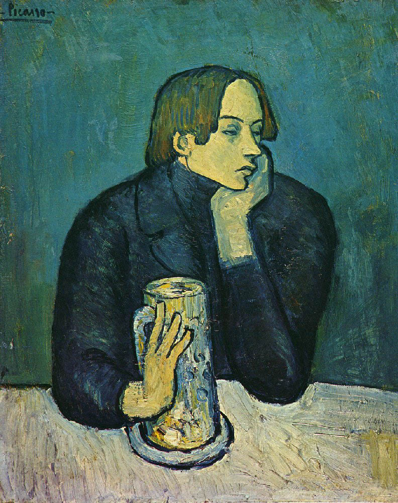 Pablo Picasso Portrait de Jaime Sabartés (Le bock) 1901 oil painting reproduction