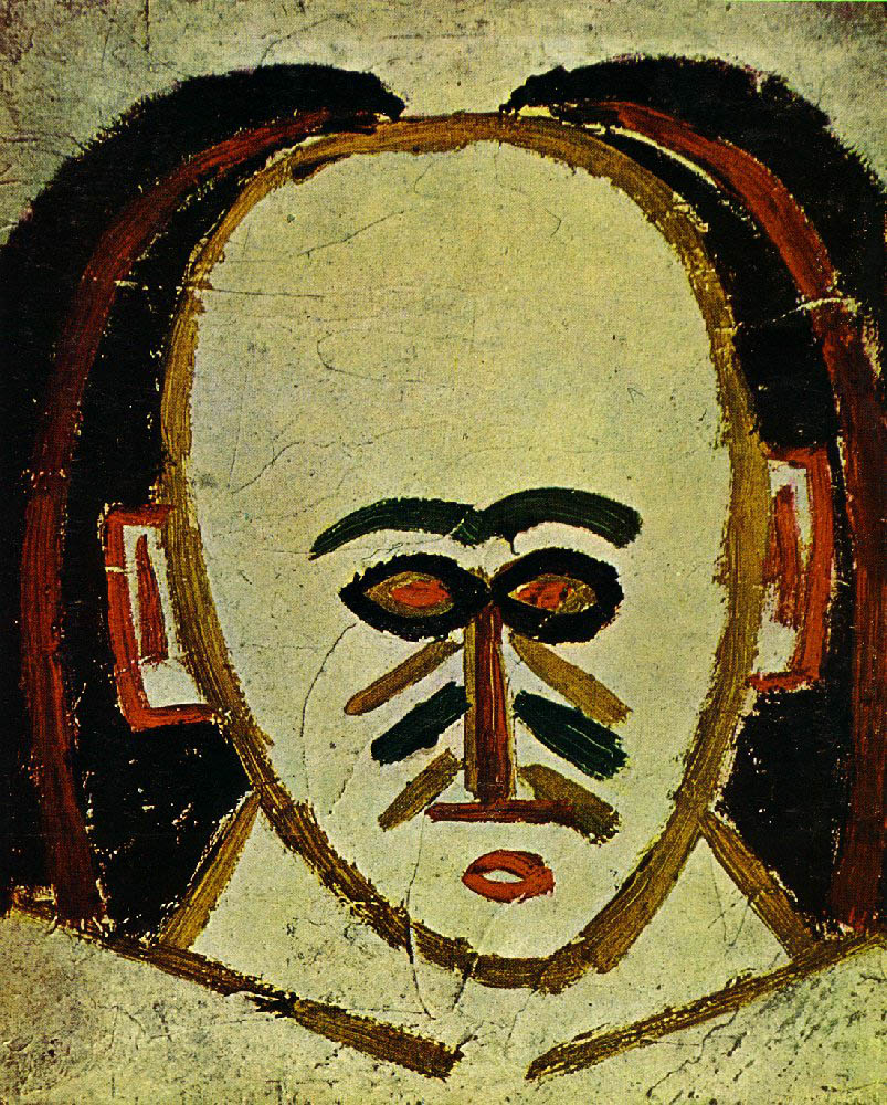 Pablo Picasso Tête d'homme Fall 1907-8 oil painting reproduction