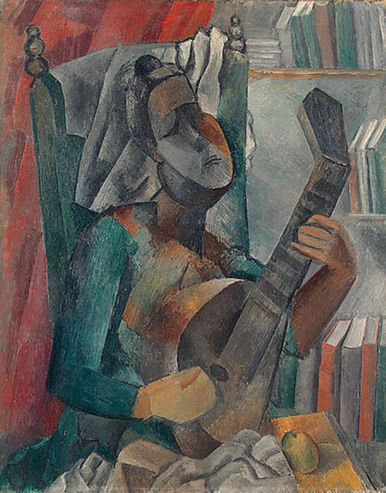 Pablo Picasso Woman with a Mandolin , 1909 oil painting reproduction