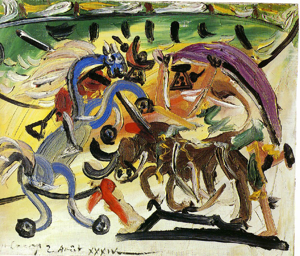 Pablo Picasso Course de taureaux. 1934 oil painting reproduction