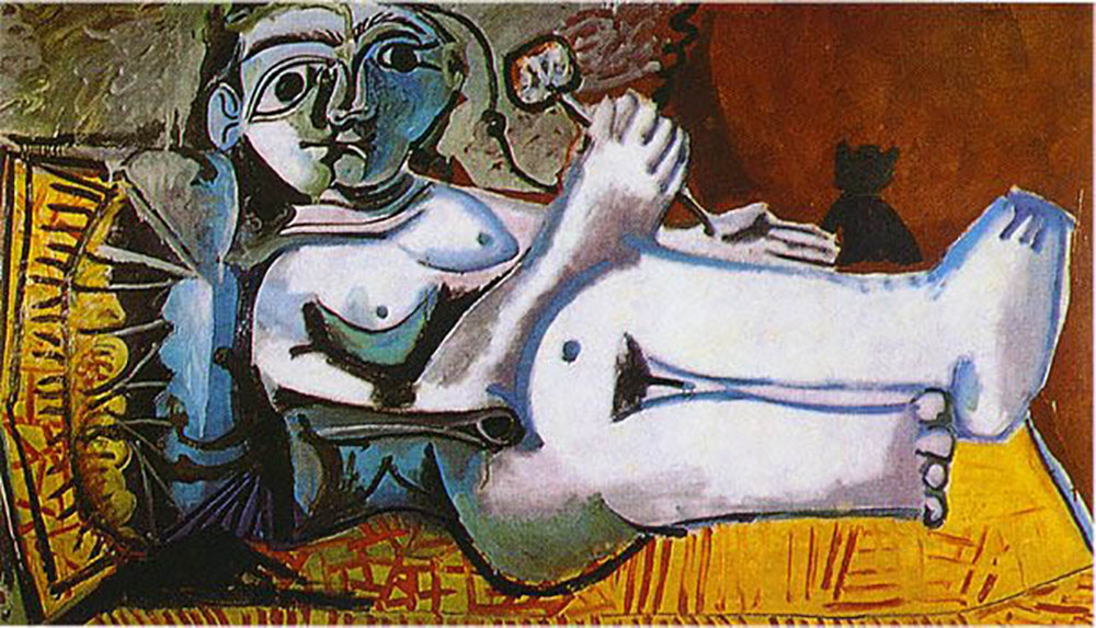 Pablo Picasso Femme nue couchée. 8~22-March 1964 oil painting reproduction