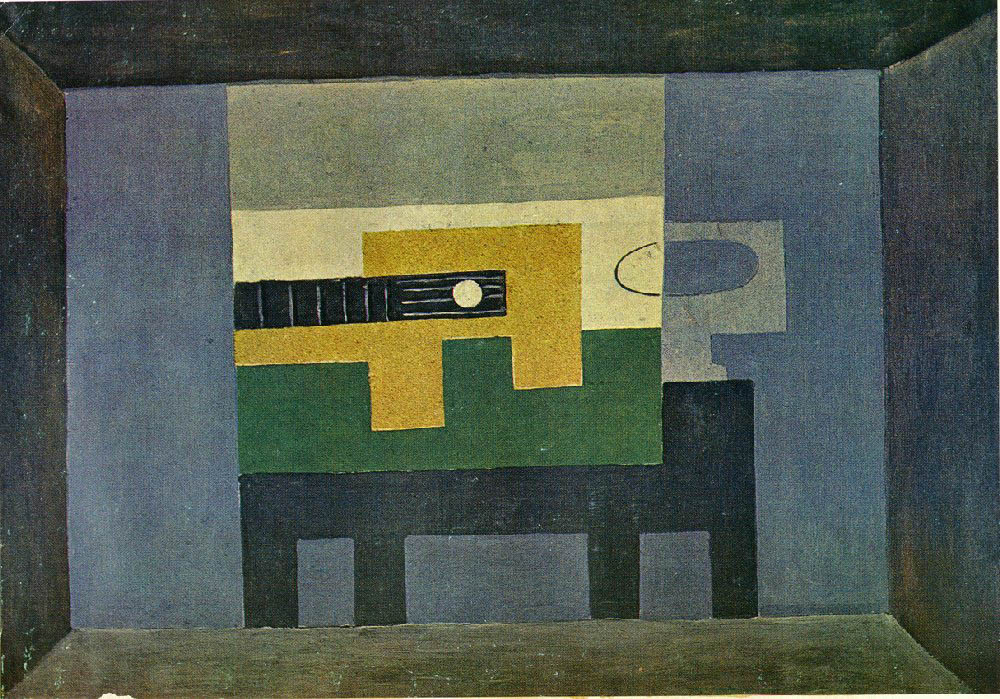 Pablo Picasso Guitare et cruche sur une table 1918 oil painting reproduction