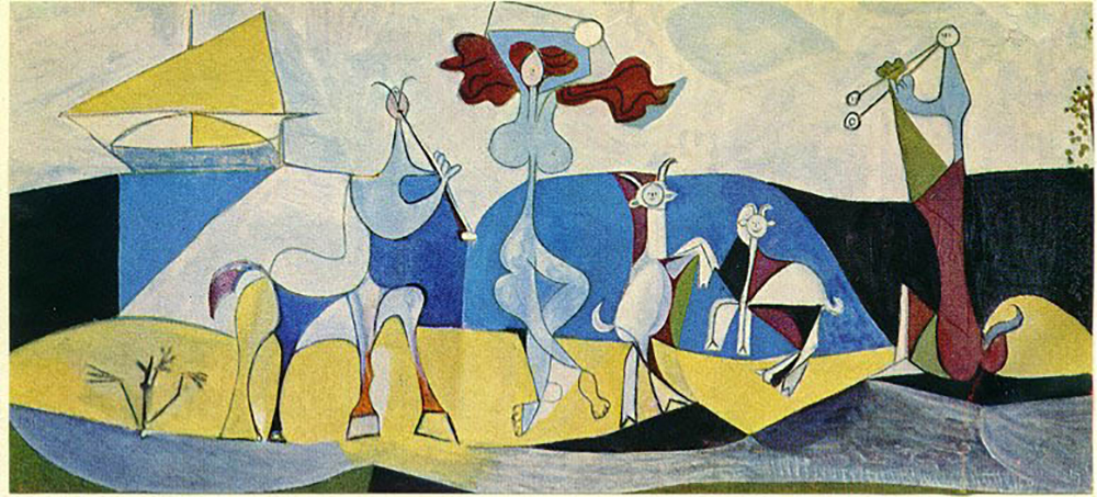 Pablo Picasso La joie de vivre (Pastorale). Fall 1946 oil painting reproduction