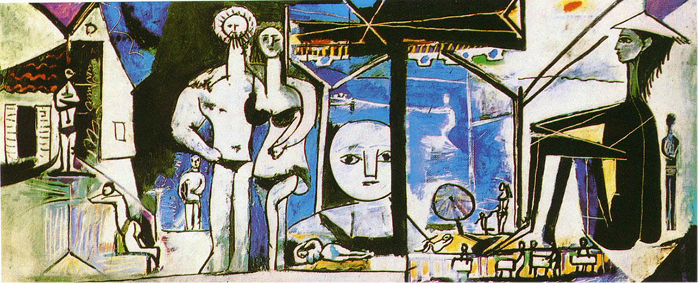 Pablo Picasso La plage à la Garoupe. I. Summer 1955 oil painting reproduction