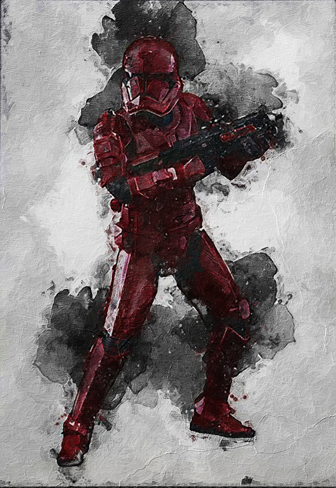  Movie Art - Stars Wars - Abstract Storm Trooper painting for sale starwars01