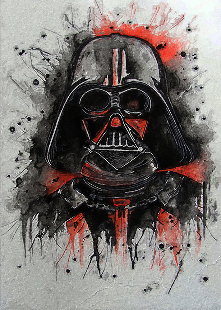  Movie Art - Stars Wars - Abstract Darth Vader 1 painting for sale starwars03