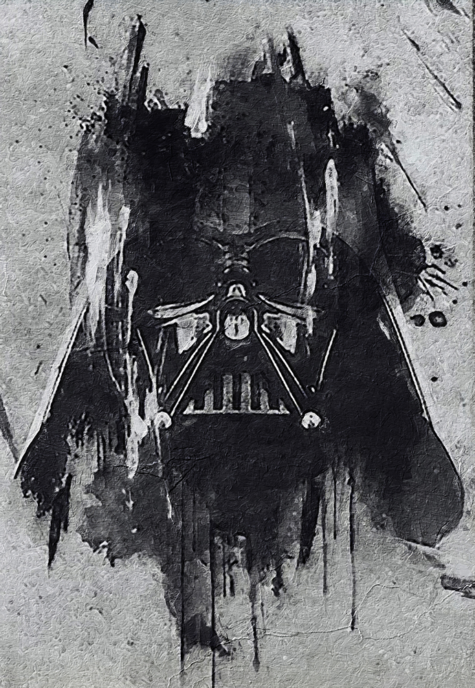  Movie Art - Stars Wars - Abstract Darth Vader 1 painting for sale starwars04