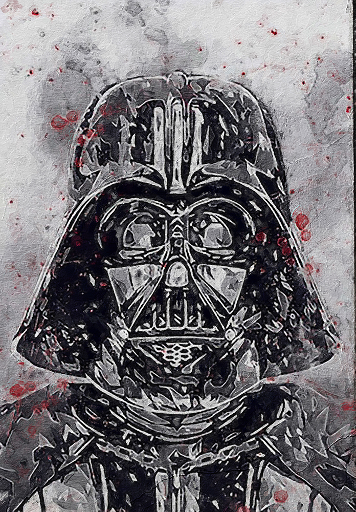  Movie Art - Stars Wars - Abstract Darth Vader 3 painting for sale starwars06