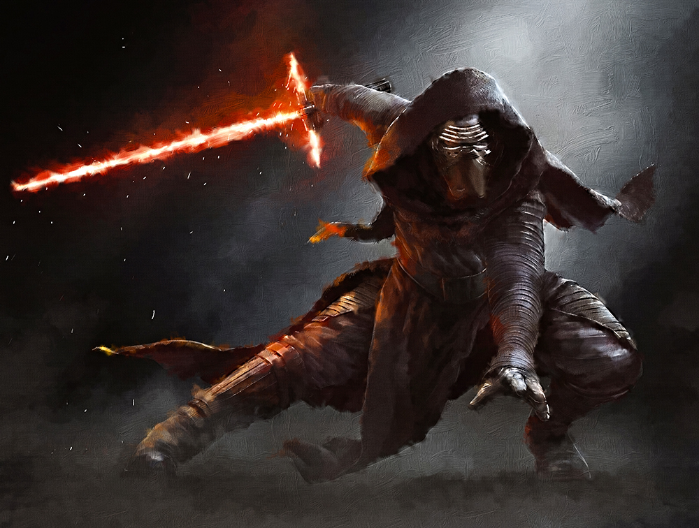  Movie Art - Stars Wars - Kylo Ren 2 painting for sale starwars101