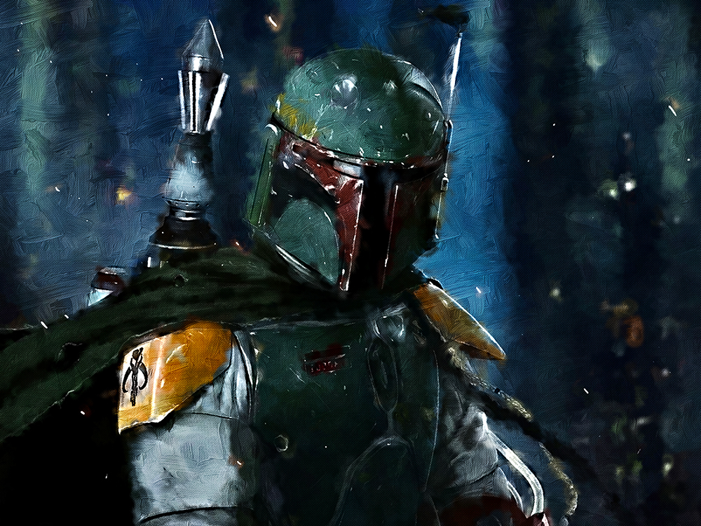  Movie Art - Stars Wars - Boba Fett 2 painting for sale starwars201