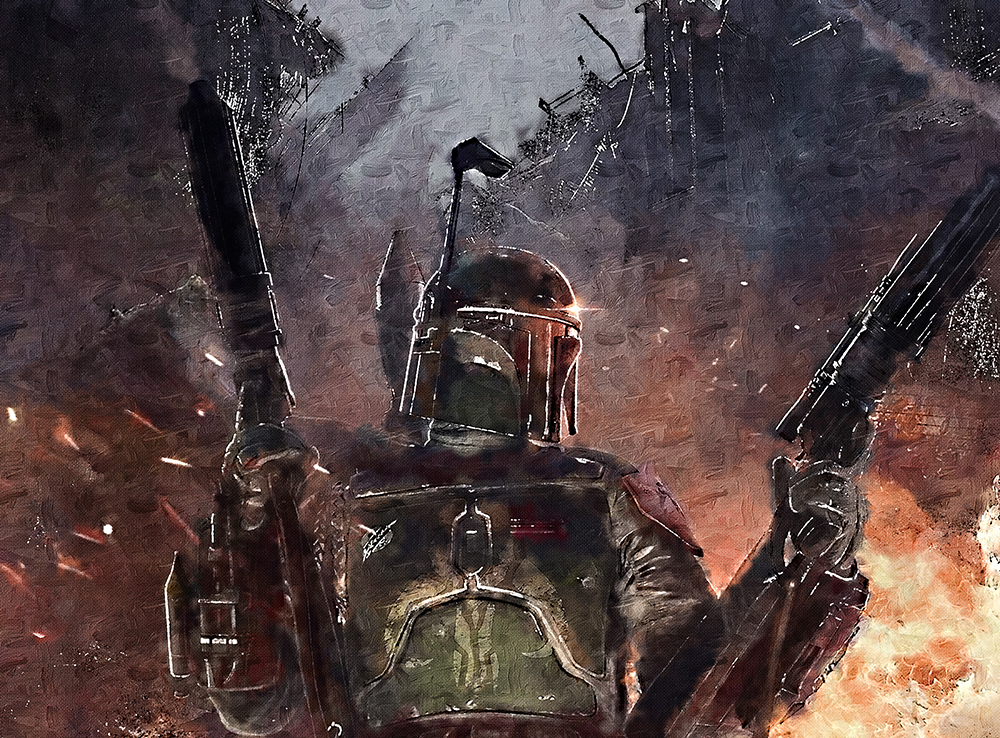  Movie Art - Stars Wars - Boba Fett 3 painting for sale starwars202