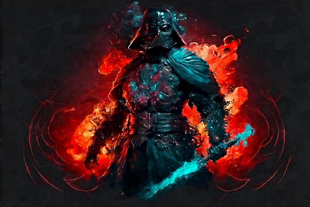  Movie Art - Stars Wars - Fire Darth painting for sale starwars24