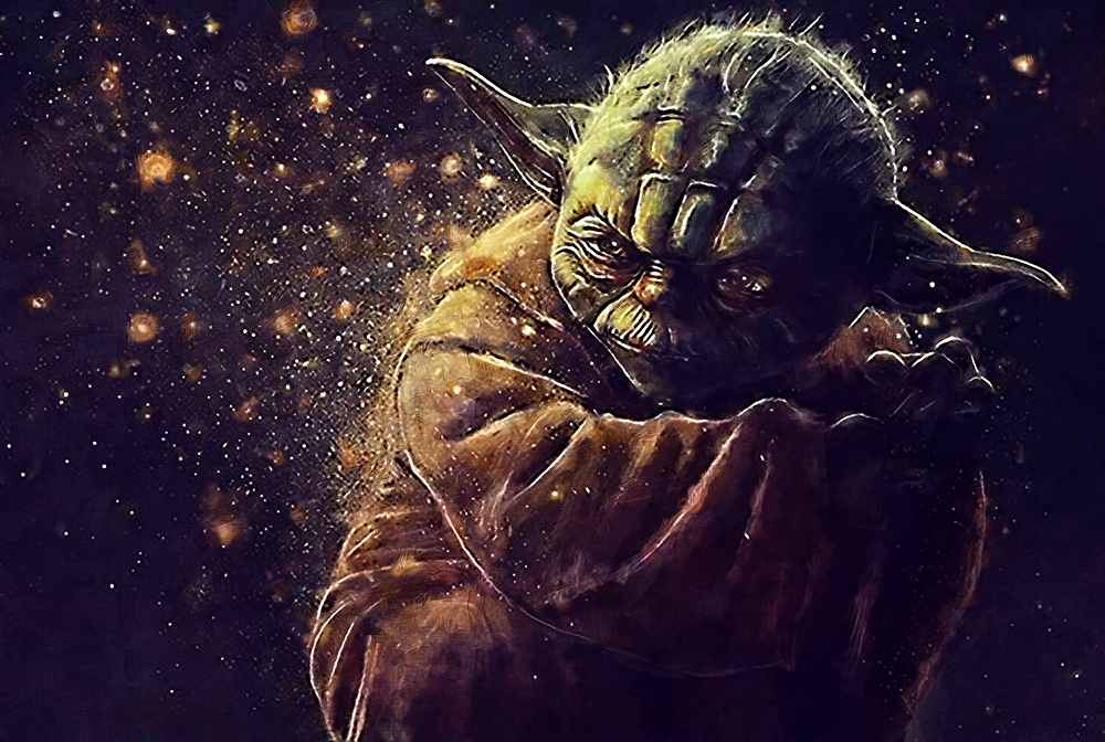  Movie Art - Stars Wars - Yoda painting for sale starwars300