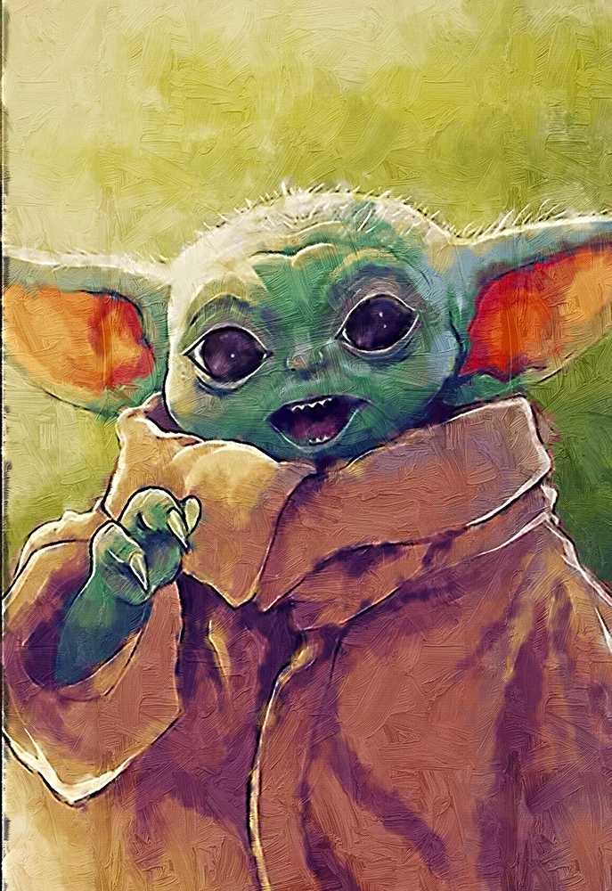  Movie Art - Stars Wars - Yoda 4 painting for sale starwars304