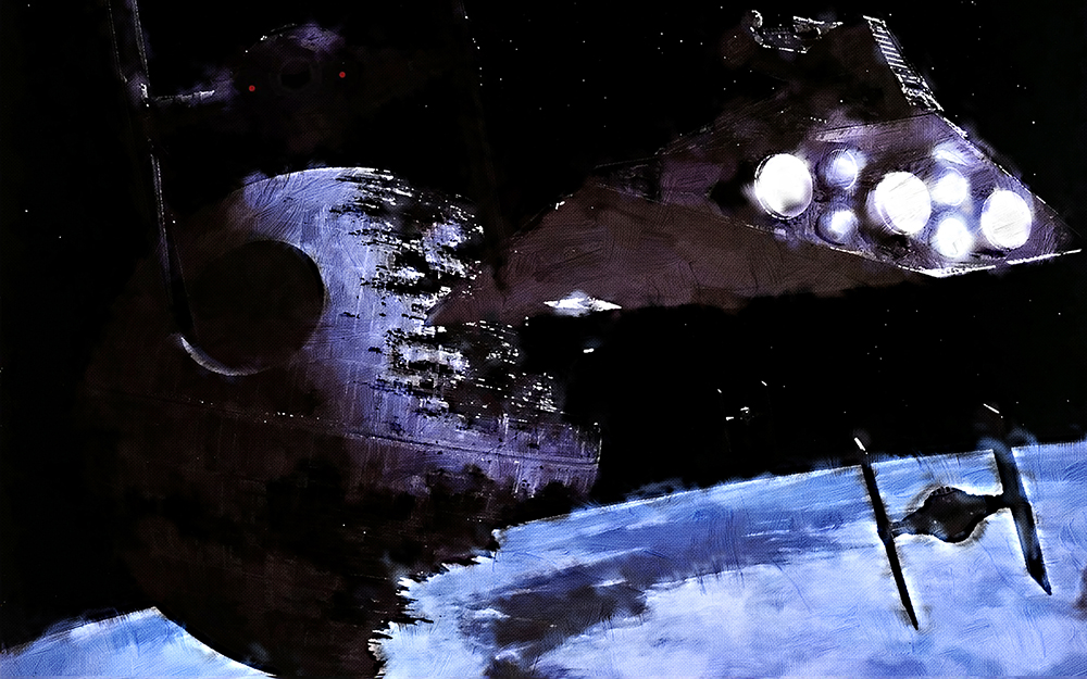  Movie Art - Stars Wars - Spacecraft 2 painting for sale starwars501