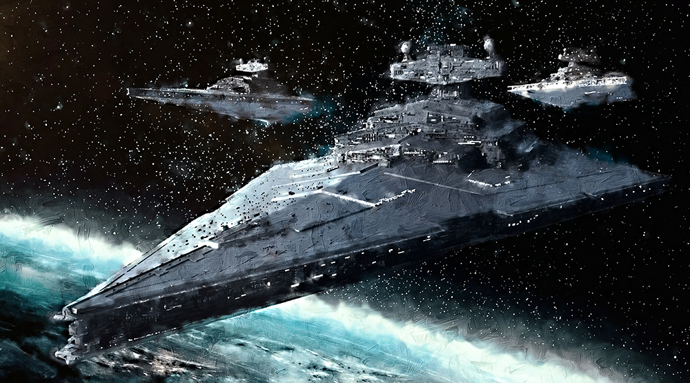  Movie Art - Stars Wars - Imperial Class painting for sale starwars504