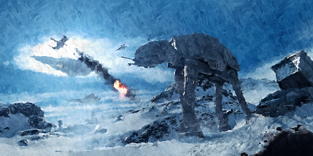  Movie Art - Stars Wars - All Terain Armored Transport painting for sale starwars509