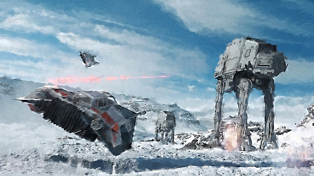  Movie Art - Stars Wars - All Terain Armored Transport painting for sale starwars512