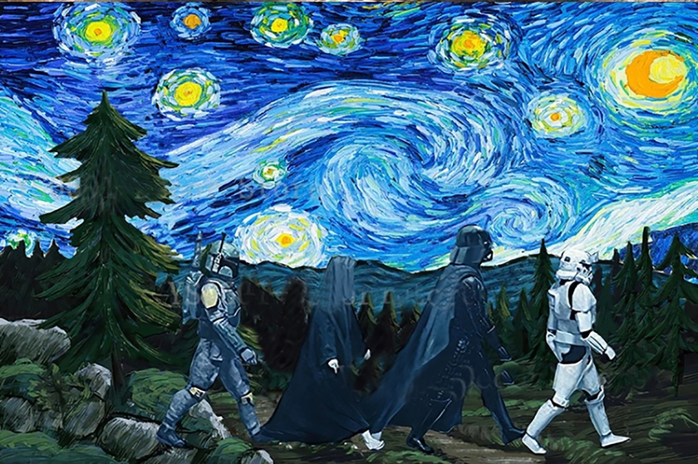  Movie Art - Stars Wars - Starry Stormtroopers painting for sale starwars701