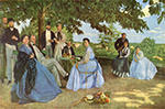 Frederic Bazille Family reunion oil painting reproduction