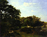 Frederic Bazille Forest of Fontainebleau oil painting reproduction