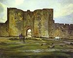 Frederic Bazille Port of the Queen at Aigues-Mortes oil painting reproduction