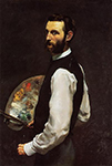 Frederic Bazille Self-Portrait 1 oil painting reproduction