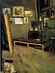 Frederic Bazille Studio of The Rue Visconti oil painting reproduction