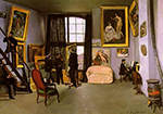 Frederic Bazille The Artist's Studio, Rue de la Condamine oil painting reproduction