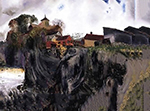 George Bellows Cliffs at Eddyville oil painting reproduction