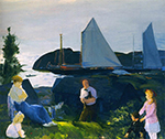 George Bellows Evening Group oil painting reproduction