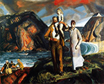 George Bellows Fisherman's Family oil painting reproduction