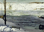 George Bellows Floating Ice oil painting reproduction