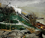 George Bellows Rain on the River oil painting reproduction