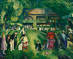 George Bellows Tennis at Newport, 1920 oil painting reproduction