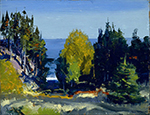 George Bellows The Grove Monhegan oil painting reproduction