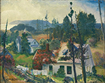 George Bellows The Red Vine, Matinicus Island, Maine , 1916 oil painting reproduction