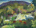 George Bellows Village on theHill, 1916 oil painting reproduction