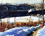 George Bellows Winter Afternoon oil painting reproduction