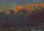 Albert Bierstadt Sunrise in the Sierras 1872 oil painting reproduction