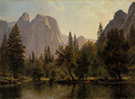 Albert Bierstadt Cathedral Rocks, Yosemite Valley oil painting reproduction