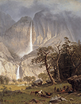 Albert Bierstadt Cho looke, the Yosemite Fall oil painting reproduction