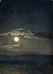 Albert Bierstadt Cloud Study, Moonlight oil painting reproduction