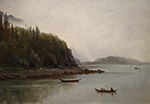 Albert Bierstadt Indians Fishing oil painting reproduction