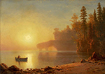 Albert Bierstadt Indian Canoe oil painting reproduction