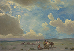 Albert Bierstadt Indian Encampment oil painting reproduction